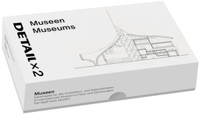 DETAIL x 2 Museen/ Museums Kartenspiel fuer alle Architektur- und Ku