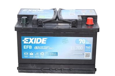 EL700 EXIDE EFB Start-Stop 12V 70Ah 720A (EN)