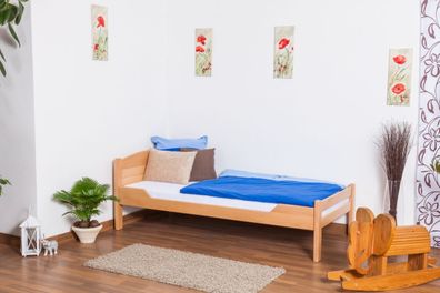 Kinderbett / Jugendbett "Easy Premium Line" K1/ Voll, 90 x 200 Buche Vollholz ma