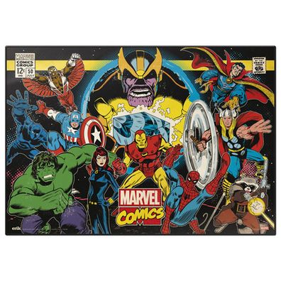 Marvel Retro-Charaktere Schreibtischunterlage (34,5 x 49,5 cm)