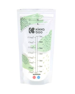 Kikkaboo Muttermilchbeutel 50 Stück, Temperatursensor, Füllmenge 200 ml