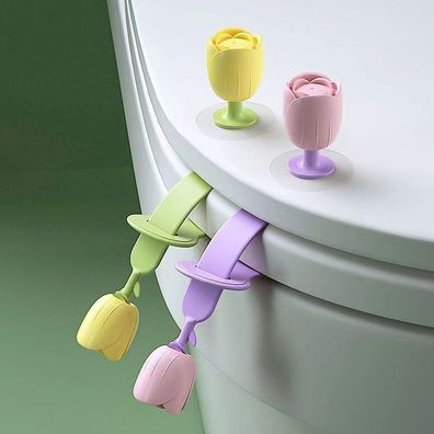 4 Stück Heber Tragbarer Toilettendeckelheber Silikon Selbstklebende