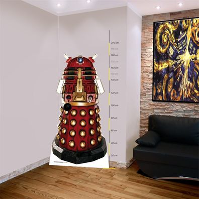 Doctor Who Pappaufsteller (Stand Up) - Supreme Dalek Drone (Rot/ Gold) (182 cm)
