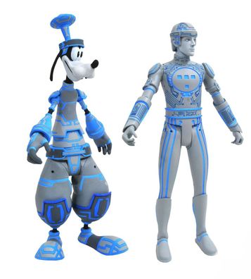 Kingdom Hearts Select Actionfigur: Goofy and Tron