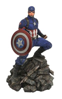 Avengers Endgame Marvel Movie Premier Collection Statue: Captain America (30 cm)