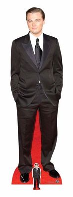 Celebrity Pappaufsteller (Stand Up) - Leonardo Di Caprio Black Suit (183 cm)