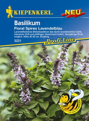 Kiepenkerl® Basilikum Floral Spires Lavendelblau - Kräutersamen
