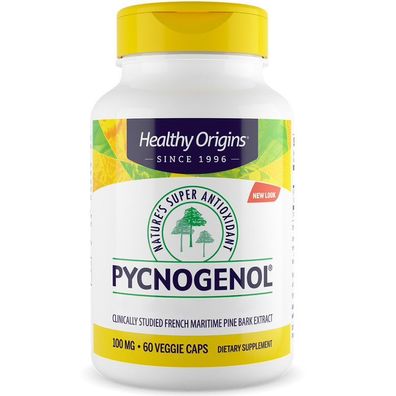 Healthy Origins, Pycnogenol®, 100mg, 60 Veg. Kapseln