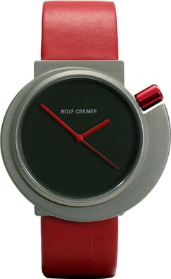 Rolf Cremer Quarz Titan Armbanduhr 492315 Spirale Lederband