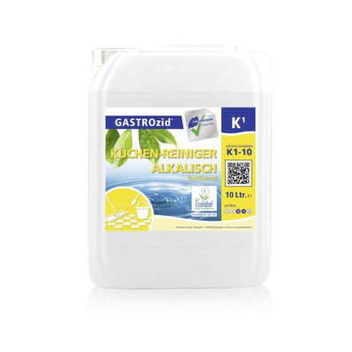 Küchenreiniger GASTROzid 1K- 1 x 10 L Kanister - alkalisch - fettlösend