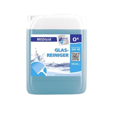MEDIzid 04 Glasreiniger - 12 x 1 L oder 1 x 10 L - gebrauchsfertiger Reiniger