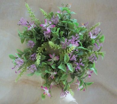 Blütenkranz 23 cm, Lavendel/ Rosé, Kerzenring, Blumenkranz