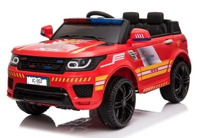 Kinderfahrzeug Feuerwehr Ranger 12V Kinder Elektro Auto Kinderauto MP3 USB Ledersitz