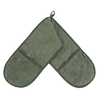 RukkaPets MEDEA ECO POCKET TOWEL - Handtuch mit Taschen - Olive