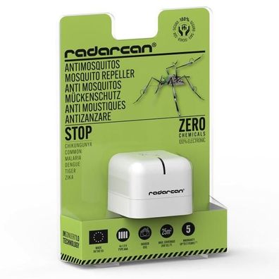 Gewöhnliches und Tiger-Mückenschutzmittel Radarcan Weiß (5 x 5 x 5 cm)