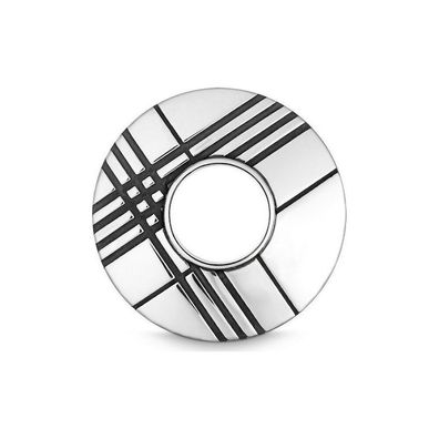 Quinn - Silberanhänger rund, teilweise oxidiert, Tri Plets - 0241310