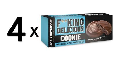 4 x Fitking Delicious Cookie, Double Chocolate - 128g