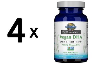 4 x Dr. Formulated Vegan DHA - 30 softgels