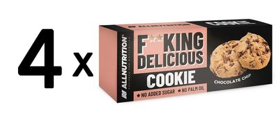 4 x Fitking Delicious Cookie, Chocolate Chip - 135g