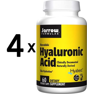 4 x Hyaluronic Acid - 60 vcaps