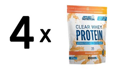 4 x Clear Whey Protein, Orange Squash - 875g