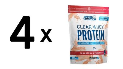 4 x Clear Whey Protein, Cranberry & Pomegranate - 875g