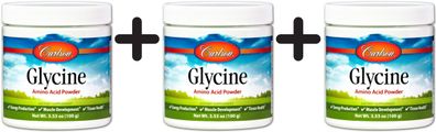 3 x Glycine, Amino Acid Powder - 100g