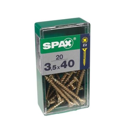 Schraubenkasten SPAX Yellox Holz Flacher Kopf 30 pcs (4,5 x 50 mm)