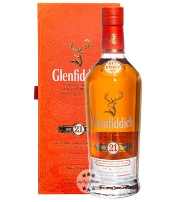 Glenfiddich 21 Years Single Malt Scotch Whisky (40 % vol., 0,7 Liter) (40 % vol., hid