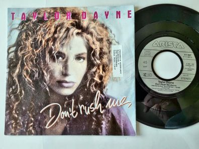 Taylor Dayne - Don't rush me (Remix) 7'' Vinyl Germany