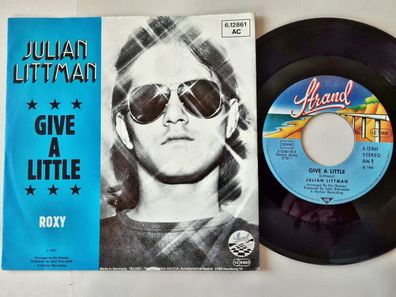 Julian Littman - Give a little 7'' Vinyl Germany PROMO COVER