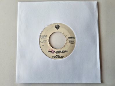 A-ha/ Miguel Bose - Stay on these roads/ Lay down on me 7'' Jukebox PROMO