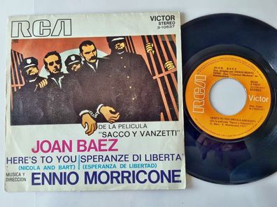Joan Baez/ Ennio Morricone - Here's to you 7'' Vinyl Spain