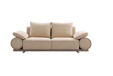 Modern Sofa 3 Sitzer Weiß farbe Designer Polstersofa in Wohnzimmer neu