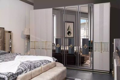 Moderner Kleiderschrank Luxus Spiegel Schrank Schlafzimmer Design Einrichtung