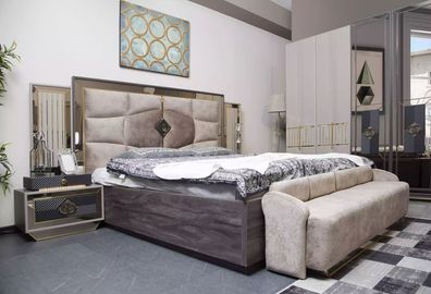 Schlafzimmer Doppelbett Garnitur Luxus Garnitur Modern Set 3tlg Neu
