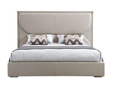 Luxus Schlafzimmer Bett Designer Möbel Doppelbett Weiß Textil Betten Holz Neu