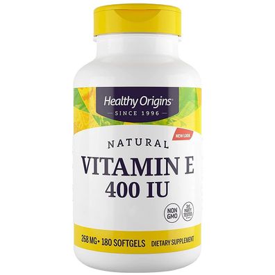 Healthy Origins, Natural Vitamin E 400 IU, 180 Weichkapseln