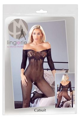 Mandy Mystery lingerie Catsuit - Farbe: schwarz - Gr??e: S-L Negligee sexy