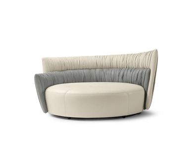Rundsofa Zweisitzer Sofa 2 Sitz Design Sofas Polster Prianera Sitz Leder Couch