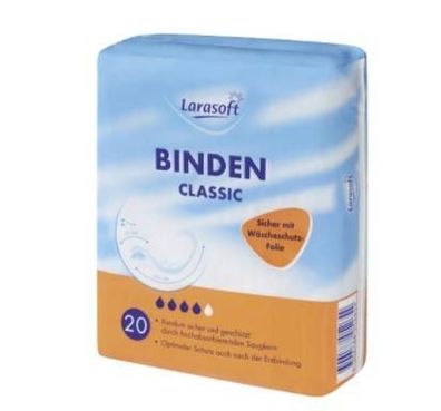 Larasoft Binde Slipeinlage Hygiene Menstruation Classic 20er Pack
