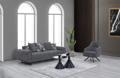 Polstermöbel Wohnzimmer Sofa Dreisitzer Modern Sessel Luxus Einrichtung