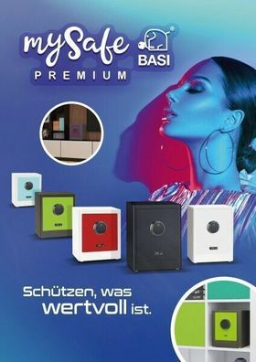 mySafe - Elektronik-Möbel-Tresor - 350 / 450 - Code&Fingerprint - Diverse Farben