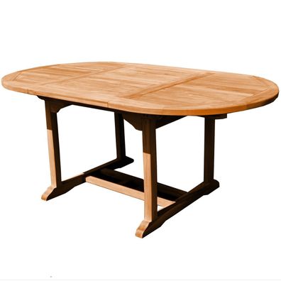 Esstisch ausziehbar Mantua Teak Massivholz