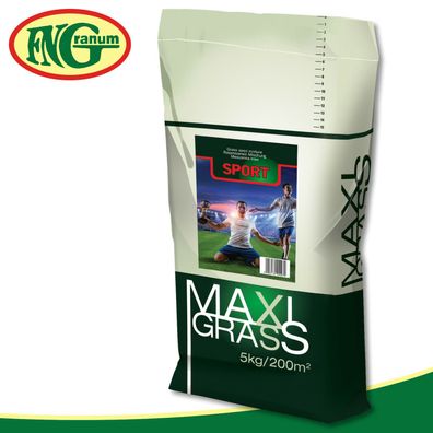 5 kg MaxiGrass Sport und Spiel Rasensamen für 200 m² perfekten robusten Rasen