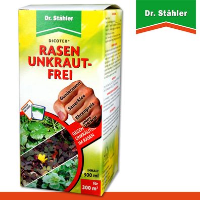 Dr. Stähler 300 ml Rasen Unkrautfrei Dicotex (Flasche mit Dosierbecher)