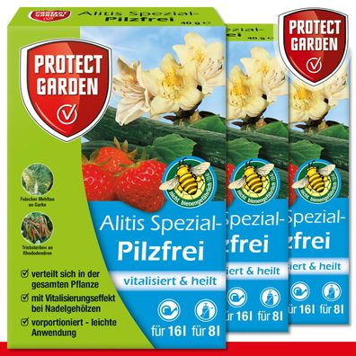 Protect Garden 3x 40g Alitis Spezial-Pilzfrei Triebsterben Mehltau Gemüse Schutz