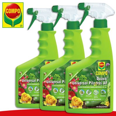 COMPO 3x 750ml Duaxo® Universal Pilz-frei AF Rost Mehltau Pflanzenschutz Rost