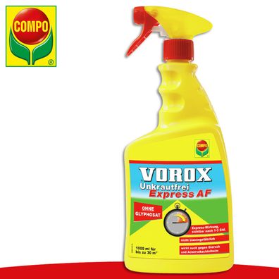 COMPO 1000 ml Vorox Unkrautfrei Express AF Spray Distel Klee Quecke Garten