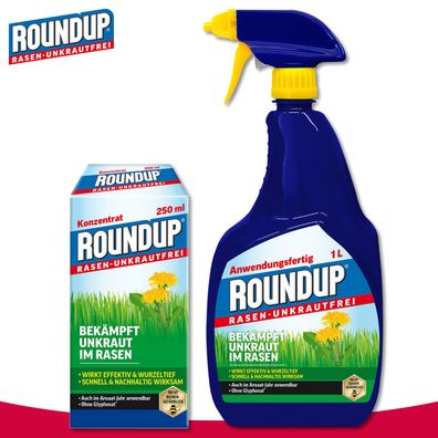 Roundup Rasen-Unkrautfrei 1 l Anwendungsfertig + 250 ml Konzentrat